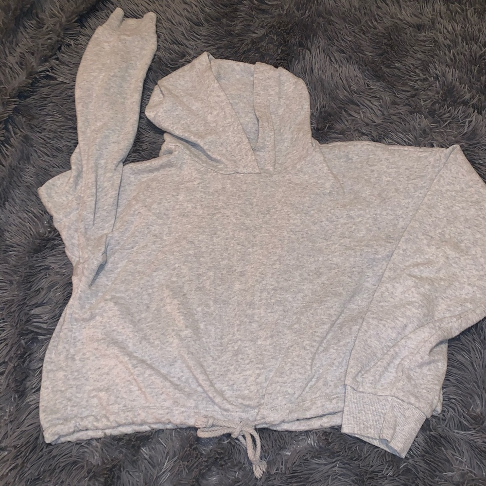 Cropped hoodie sweatshirt